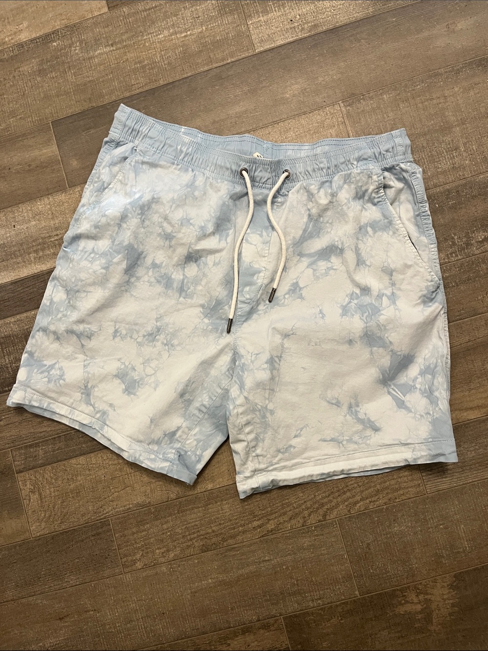 American Eagle Light Blue Drawstring Shorts